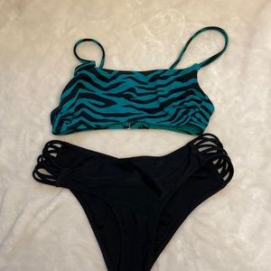 Xhilaration XS bikini top with Hollister bikini bottoms